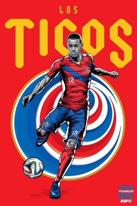 Gambar Foto Joel Campbell dalam Poster versi Kosta Rika