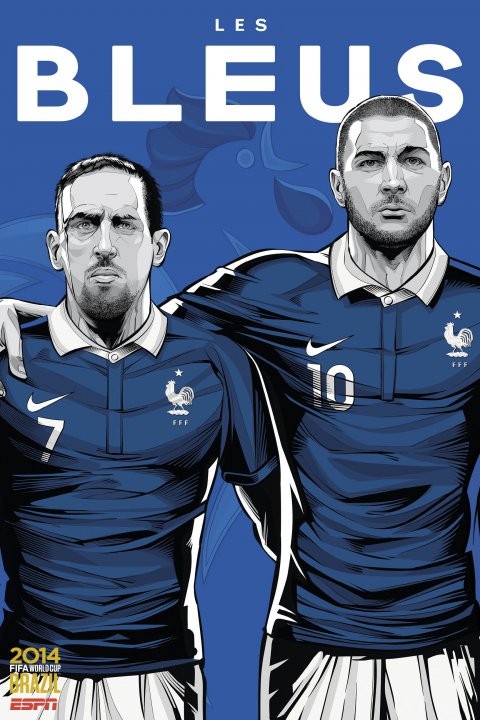 Gambar Foto Franck Ribery dan Karim Benzema dalam Poster versi Perancis