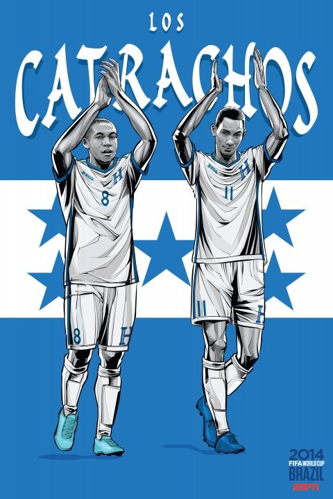 Gambar Foto Poster Piala Dunia 2014 versi Honduras