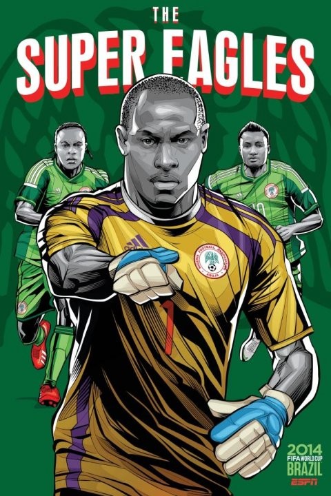 Gambar Foto Poster Piala Dunia 2014 versi Nigeria
