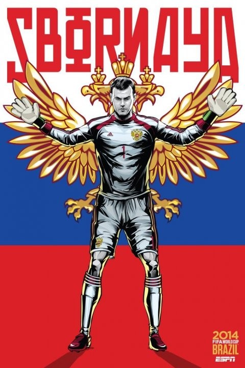 Gambar Foto Igor Akinfeev dalam Poster versi Rusia