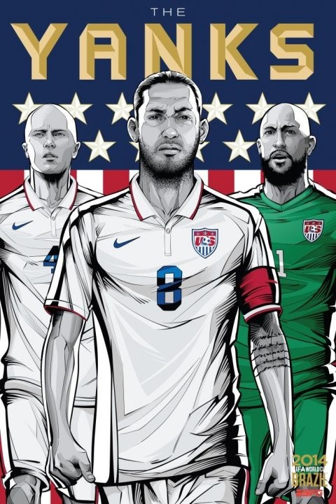 Gambar Foto Poster Piala Dunia 2014 versi Amerika Serikat