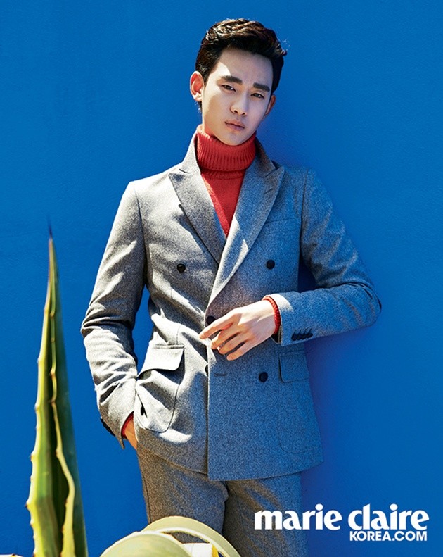 Gambar Foto Kim Soo Hyun di Majalah Marie Claire Korea Edisi Juni 2014
