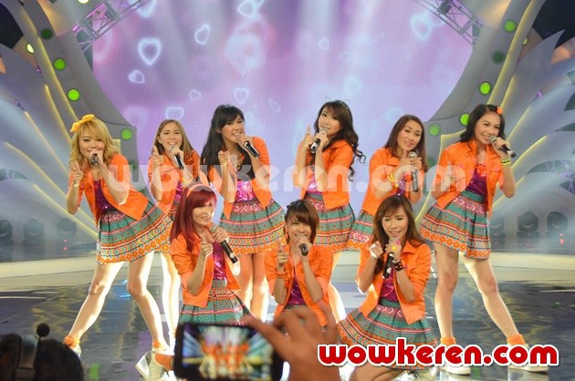 Gambar Foto Penampilan Cherry Belle di Grand Final 'We Dance' Global TV