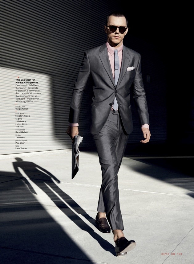 Gambar Foto Nicholas Hoult di Majalah GQ Edisi Maret 2013