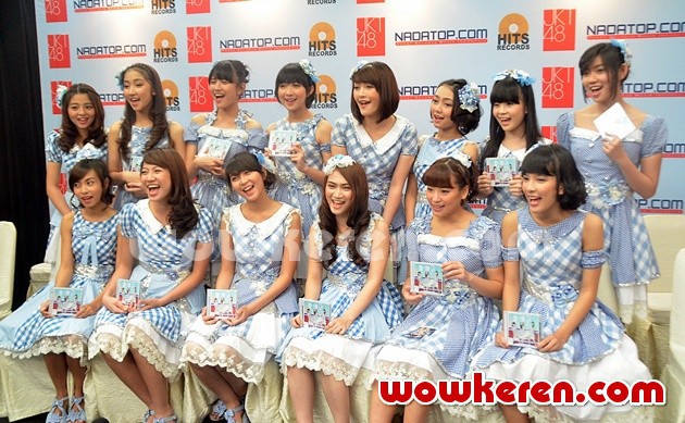 Gambar Foto JKT48 Gelar Konferensi Pers Peluncuran 'Gingham Check'