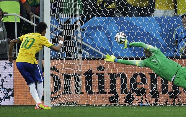 Gambar Foto Neymar Saat Mencetak Gol Kedua Brazil