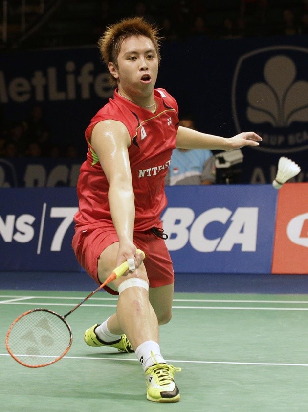 Gambar Foto Kenichi Tago Asal Jepang di Semifinal Tunggal Putra Indonesia Open 2014