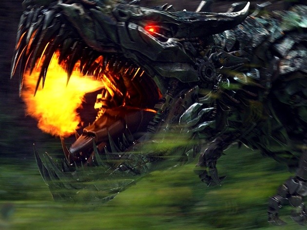 Gambar Foto Dinobots di Film 'Transformers: Age of Extinction'