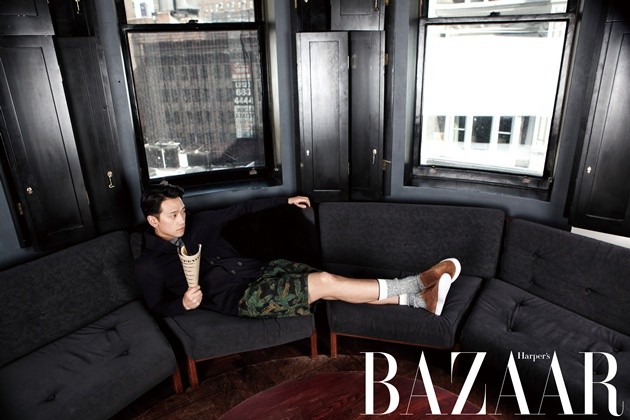 Gambar Foto Rain di Majalah Harper's Bazaar Korea Edisi Maret 2014