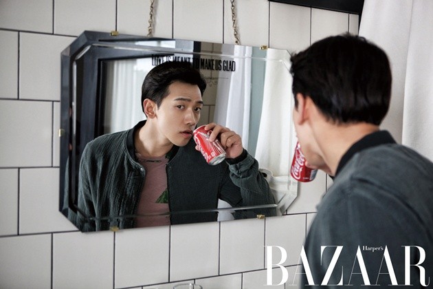 Gambar Foto Rain di Majalah Harper's Bazaar Korea Edisi Maret 2014