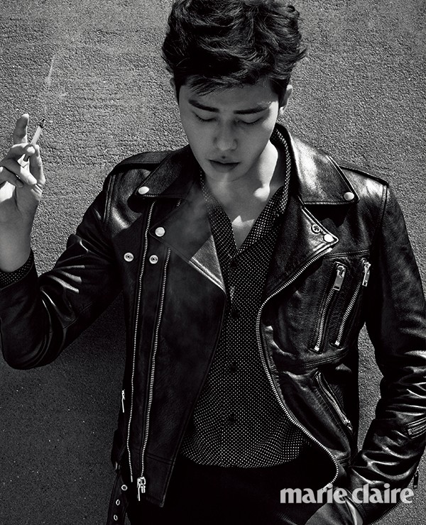 Gambar Foto Park Seo Joon di Majalah Marie Claire Edisi Juli 2014