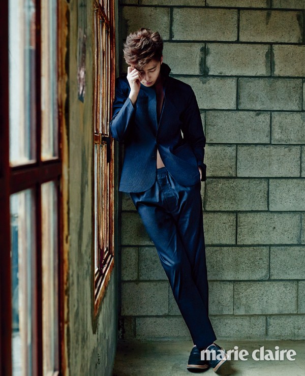 Gambar Foto Park Seo Joon di Majalah Marie Claire Edisi Juli 2014