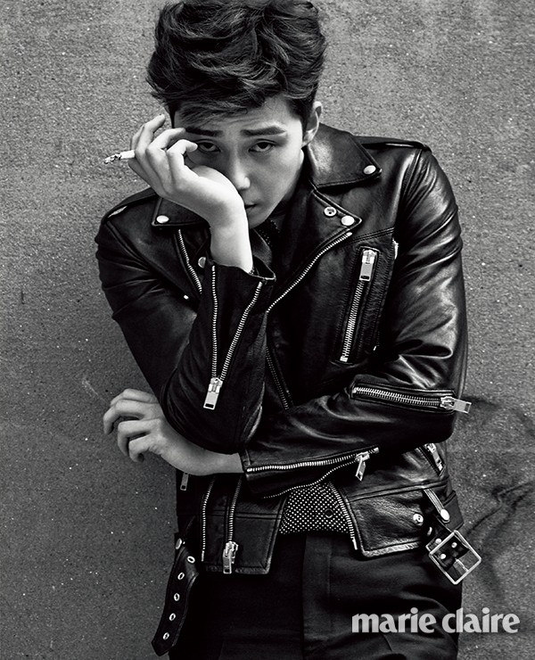 Gambar Foto Park Seo Joon di Majalah Marie Claire Edisi Juli 2014