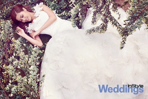 Gambar Foto Lee Yoon Ji di Majalah InStyle Weddings Edisi Mei 2014