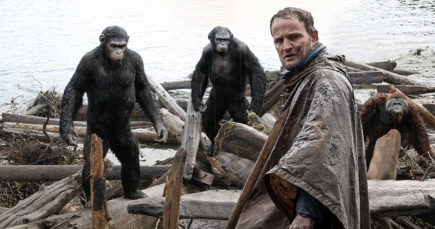 Gambar Foto Caesar, Koba, Malcolm dan Maurice di Film 'Dawn of the Planet of the Apes'