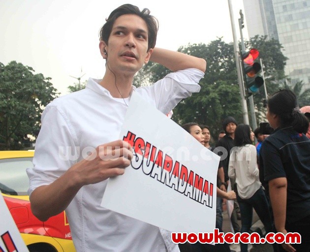 Gambar Foto Dimas Beck Gelar Aksi Damai di Bundaran HI