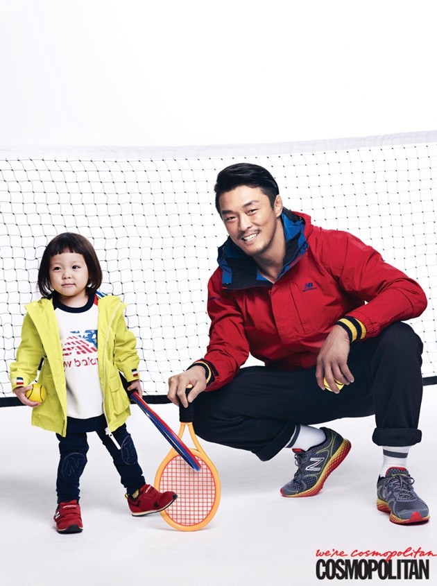 Gambar Foto Choo Sarang dan Ayahnya di Majalah Cosmopolitan Edisi Februari 2014