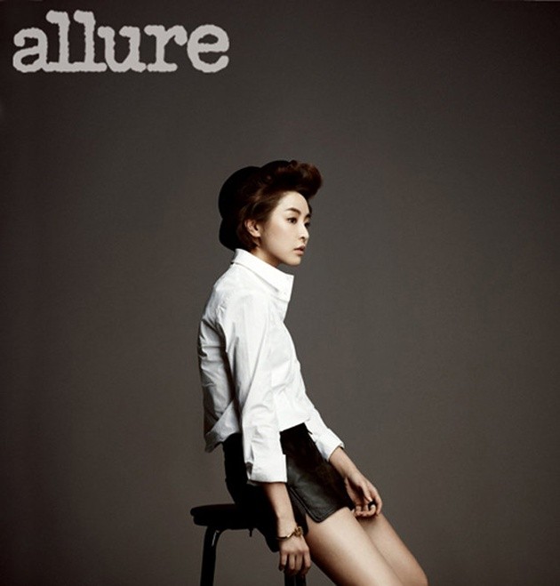 Gambar Foto Jung Yoo Mi di Majalah Allure Edisi Februari 2012