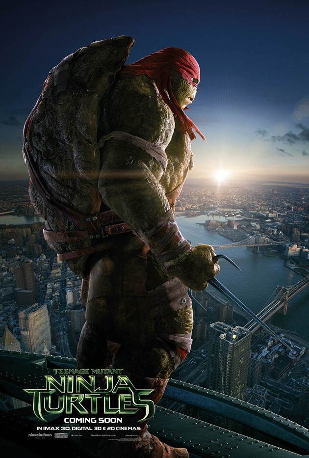Gambar Foto Raphael di Poster Film 'Teenage Mutant Ninja Turtles'