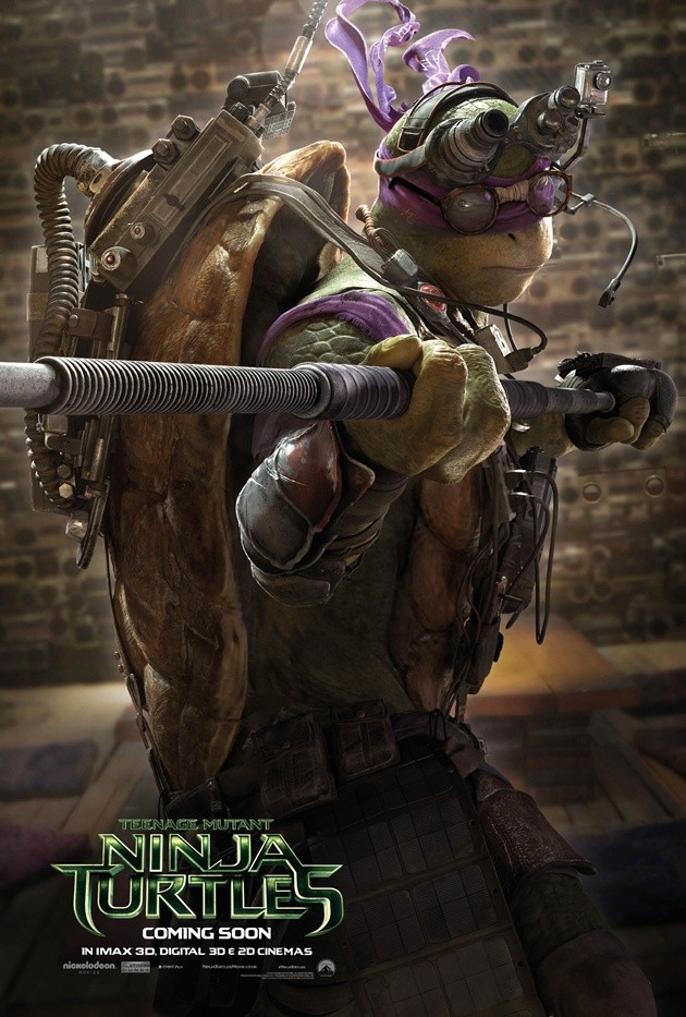 Gambar Foto Donatello di Poster 'Teenage Mutant Ninja Turtles'