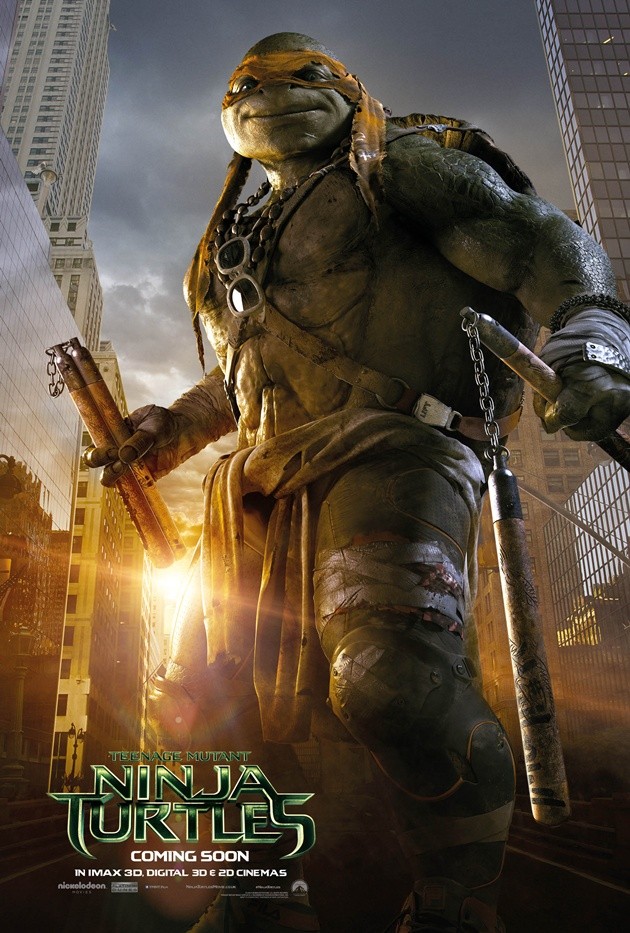 Gambar Foto Michelangelo di Poster 'Teenage Mutant Ninja Turtles'