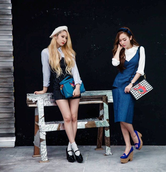 Gambar Foto Krystal f(x) dan Jessica Girls' Generation di Promosi Produk Lapalette S/S 2014