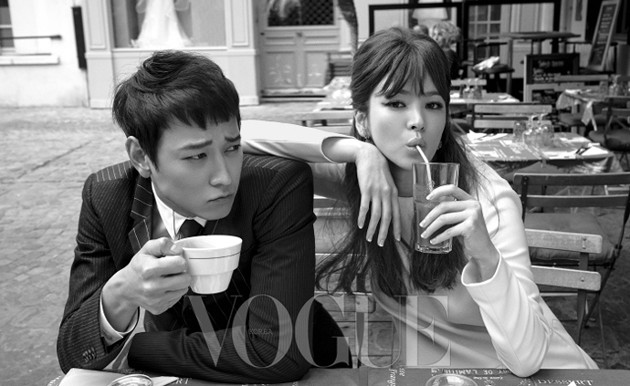 Gambar Foto Kang Dong Won dan Song Hye Kyo di Majalah Vogue Edisi September 2014