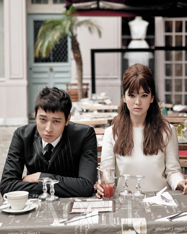 Gambar Foto Gaya Kang Dong Won dan Song Hye Kyo di Majalah Vogue Edisi September 2014