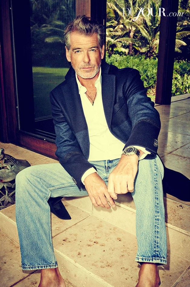 Gambar Foto Pierce Brosnan Kenakan Jam Tangan Audemars Piguet