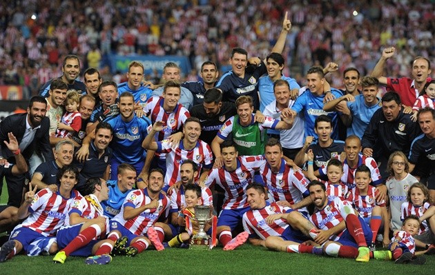 Gambar Foto Pemain Atletico Madrid Rayakan Keberhasilan Tim