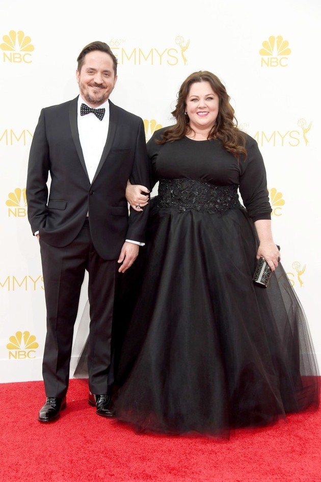 Foto Ben Falcone dan Melissa McCarthy di Red Carpet Emmy Awards 2014