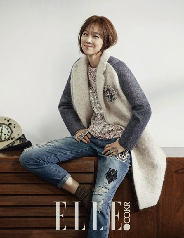 Gambar Foto Gong Hyo Jin di Majalah Elle Korea Edisi September 2014