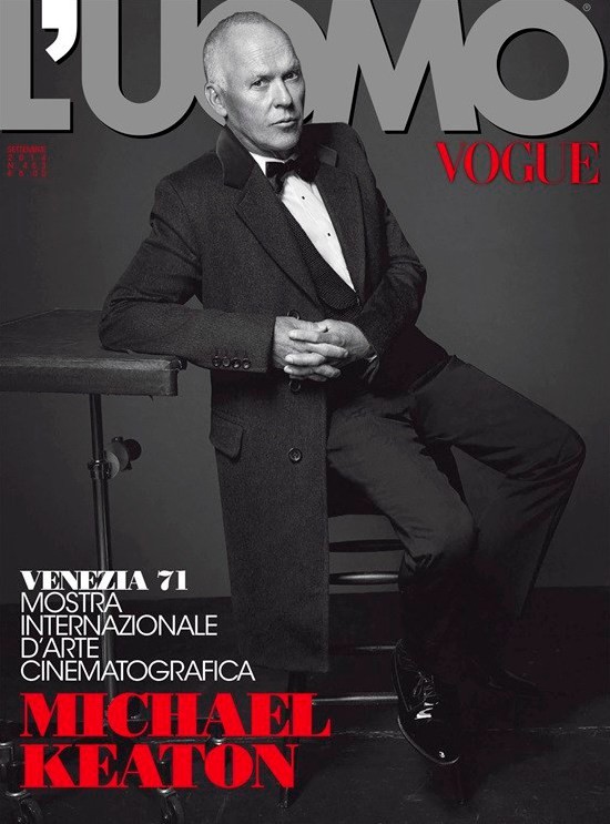 Gambar Foto Michael Keaton di Majalah L'Uomo Vogue September 2014