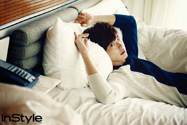 Gambar Foto Lee Jong Suk di Majalah InStyle Korea Edisi September 2014