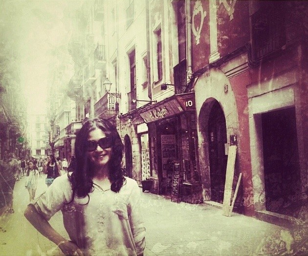 Gambar Foto Tamara Geraldine Saat Jalan-jalan di Spanyol
