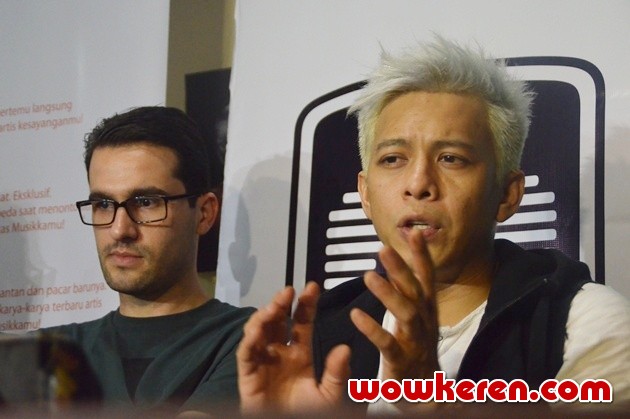 Gambar Foto Ariel NOAH di Press Conference Video Klip 'Hero'
