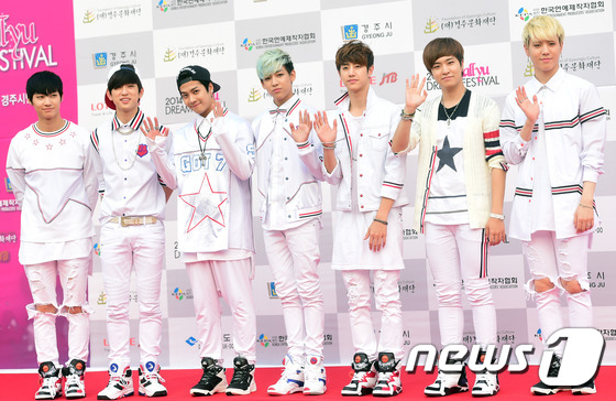 Gambar Foto GOT7 di Red Carpet Hallyu Dream Festival 2014