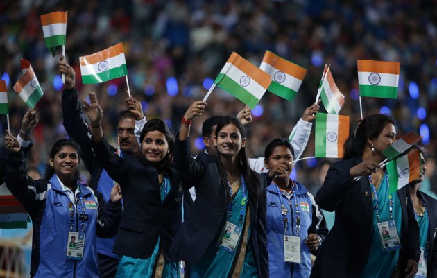 Gambar Foto Kontingen India di Penutupan Asian Games Incheon 2014