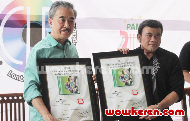 Gambar Foto Penandatanganan Kerjasama Kontrak PAMMI dan Universal Music Indonesia