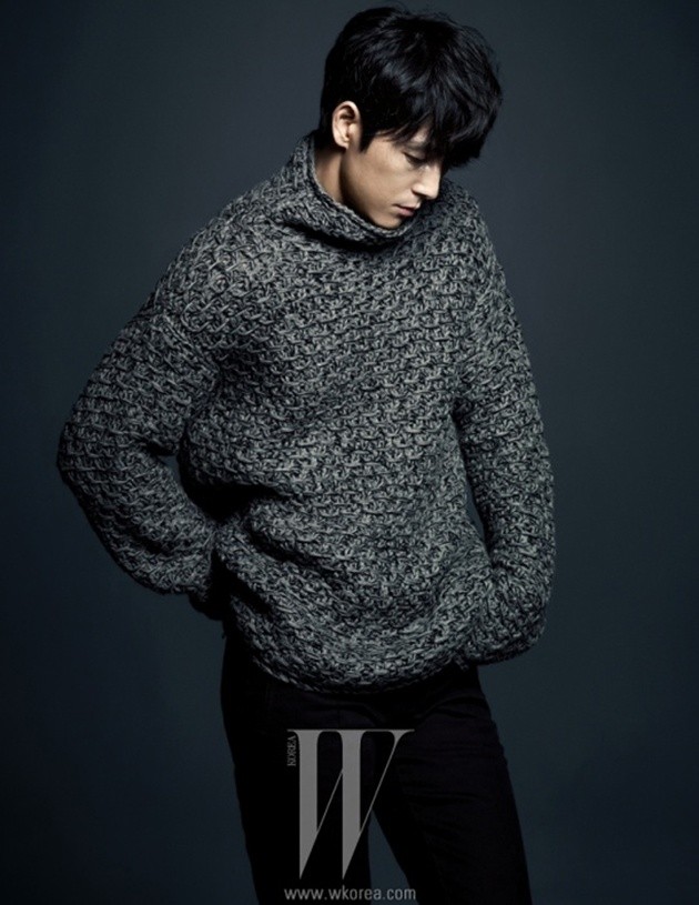 Gambar Foto Jung Woo Sung di Sung Majalah W Korea Edisi Oktober 2014
