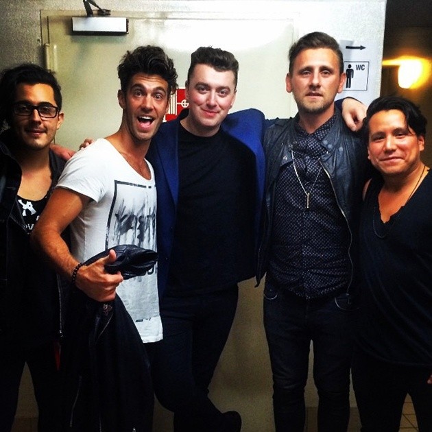 Gambar Foto American Authors Bersama Sam Smith