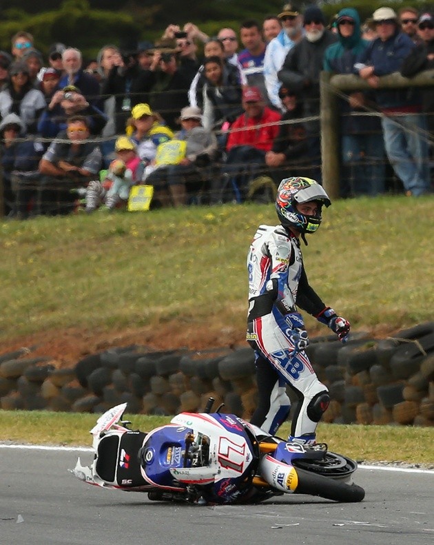 Gambar Foto Alex De Angelis dari Tim NGM Forward Racing Yamaha