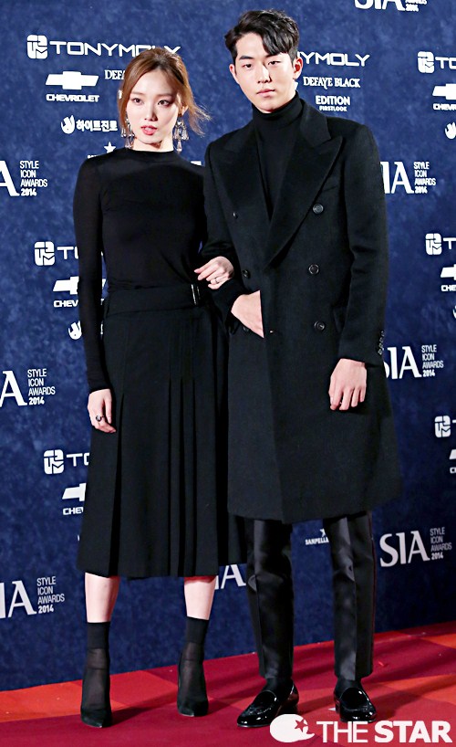 Gambar Foto Lee Sung Kyung dan Nam Joo Hyuk Hadir di Style Icon Awards 2014