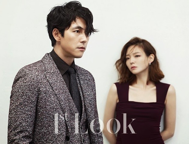 Gambar Foto Jung Woo Sung dan Esom di Majalah 1st Look Edisi Oktober 2014