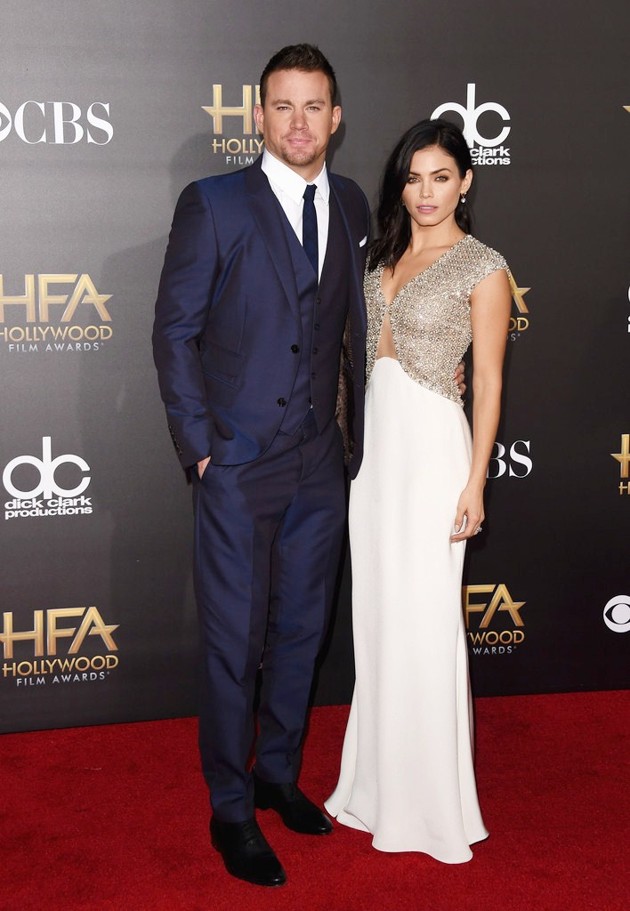 Gambar Foto Channing Tatum dan Jenna Dewan di Red Carpet Hollywood Film Awards 2014