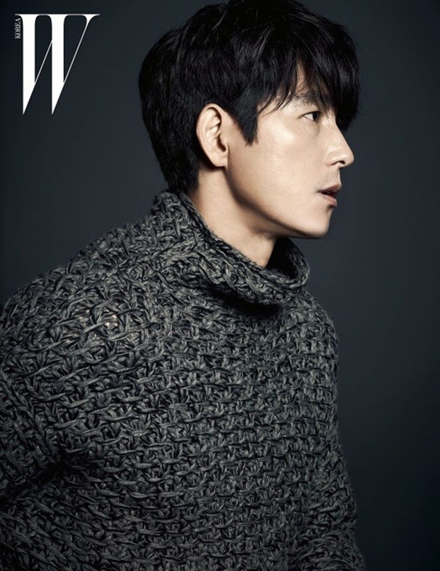 Gambar Foto Jung Woo Sung di Majalah W Korea Edisi Oktober 2014
