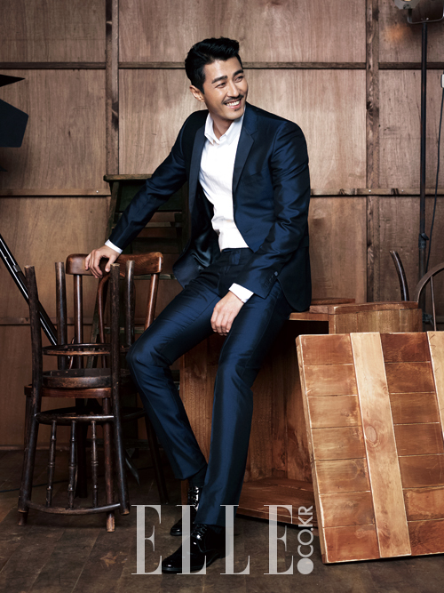 Gambar Foto Cha Seung Won di Majalah Elle Edisi Desember 2014