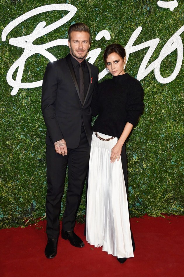 Gambar Foto David dan Victoria Beckham Hadir di British Fashion Awards 2014