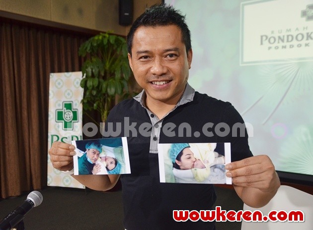 Gambar Foto Anang Hermansyah Gelar Jumpa Pers Usai Persalinan Ashanty